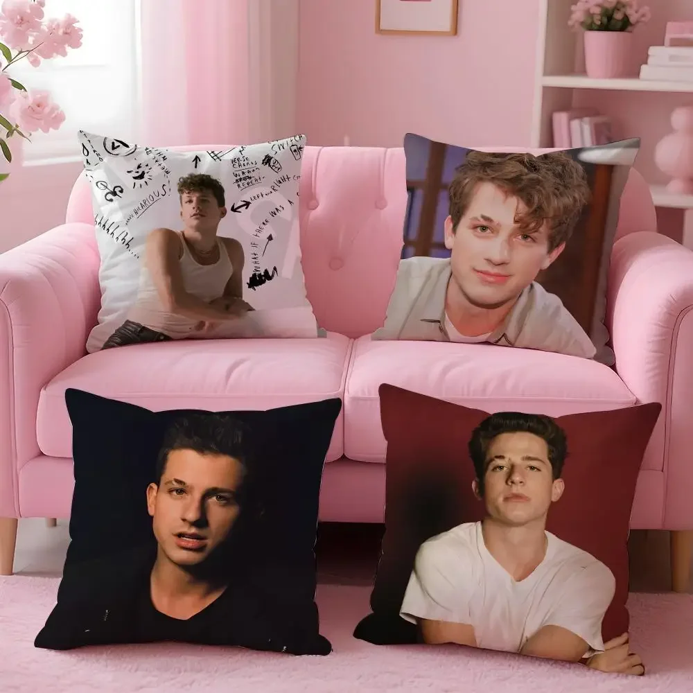 Hot singer double-sided printed pillowcase short plush suitable for living room bedroom sofa throw cushion cover