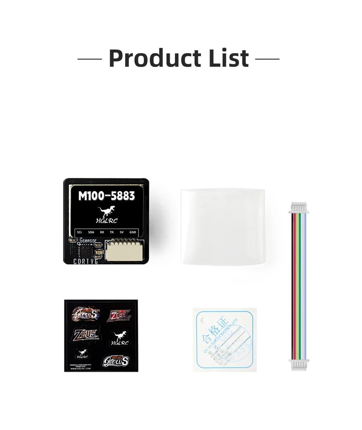 HGLRC M100-5883 Drohnen-GPS-Kompassmodul M10 10Hz 115200bps 72CH Keramikantenne für FPV RC Quadcopter Heimkehr-Navigation – Detail 2