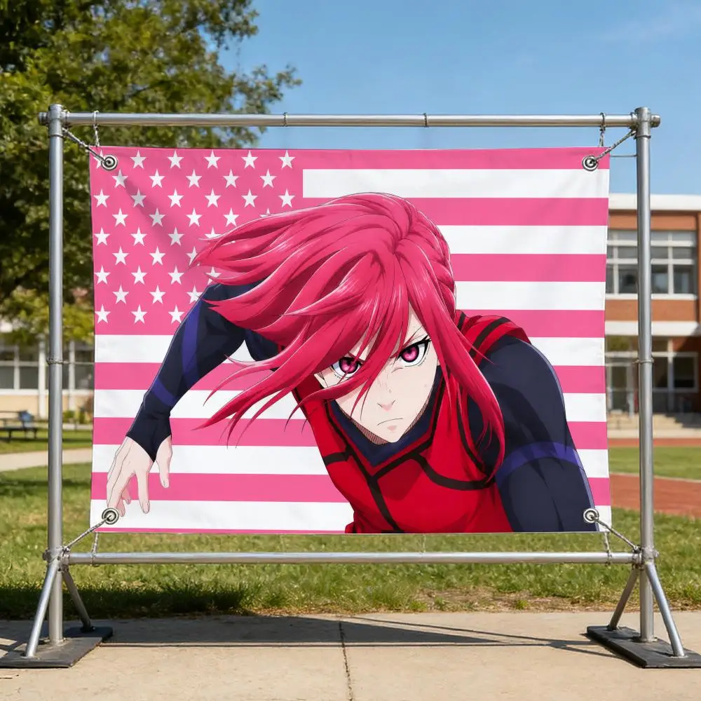 Sports Anime H-Hyoma Chigiri Flags Specialized for indoor and outdoor home decorations, outdoor camping, and bar parties