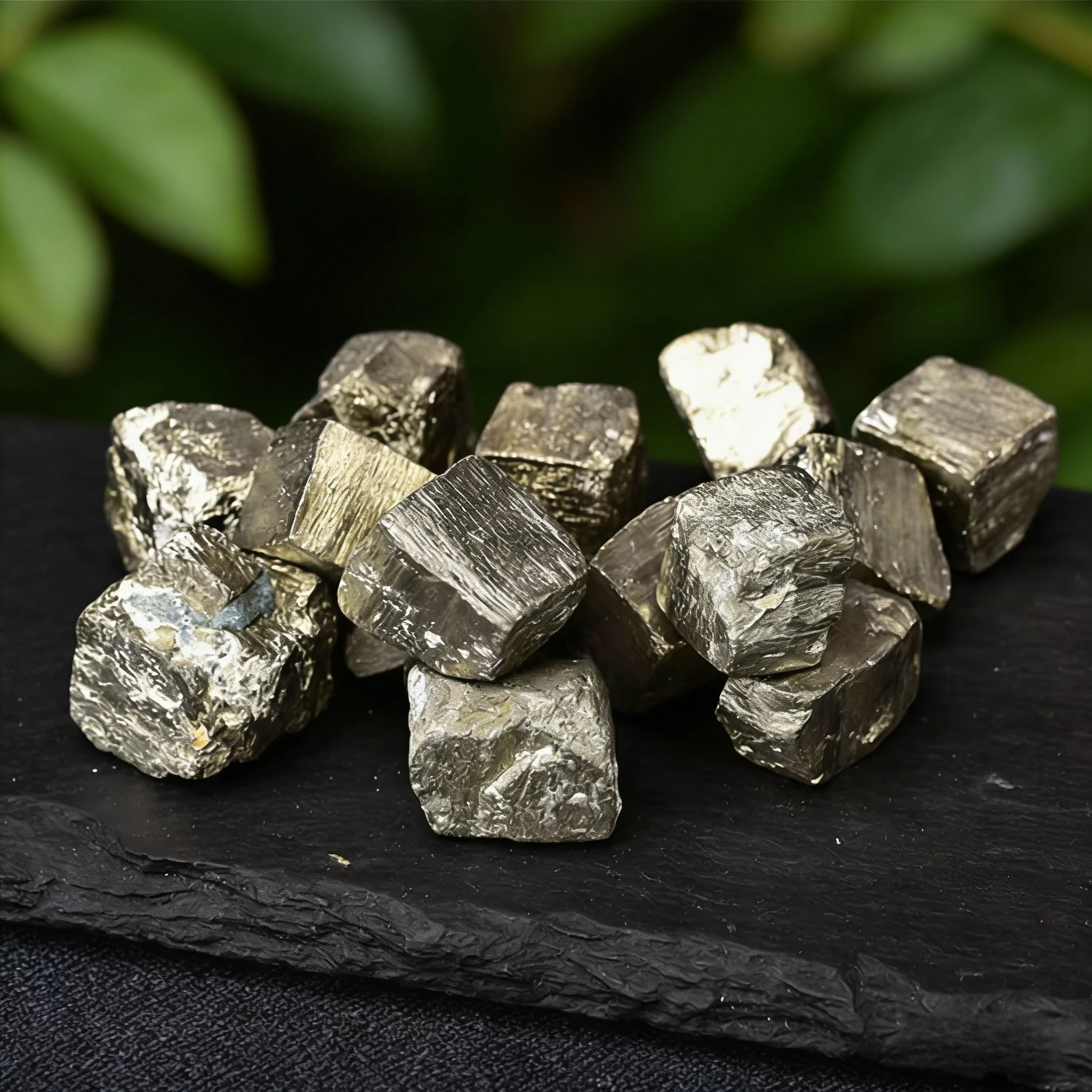 Natural Cubic Pyrite Raw Stone High Density Fool's Gold Teaching Specimen Meditation Mineral
