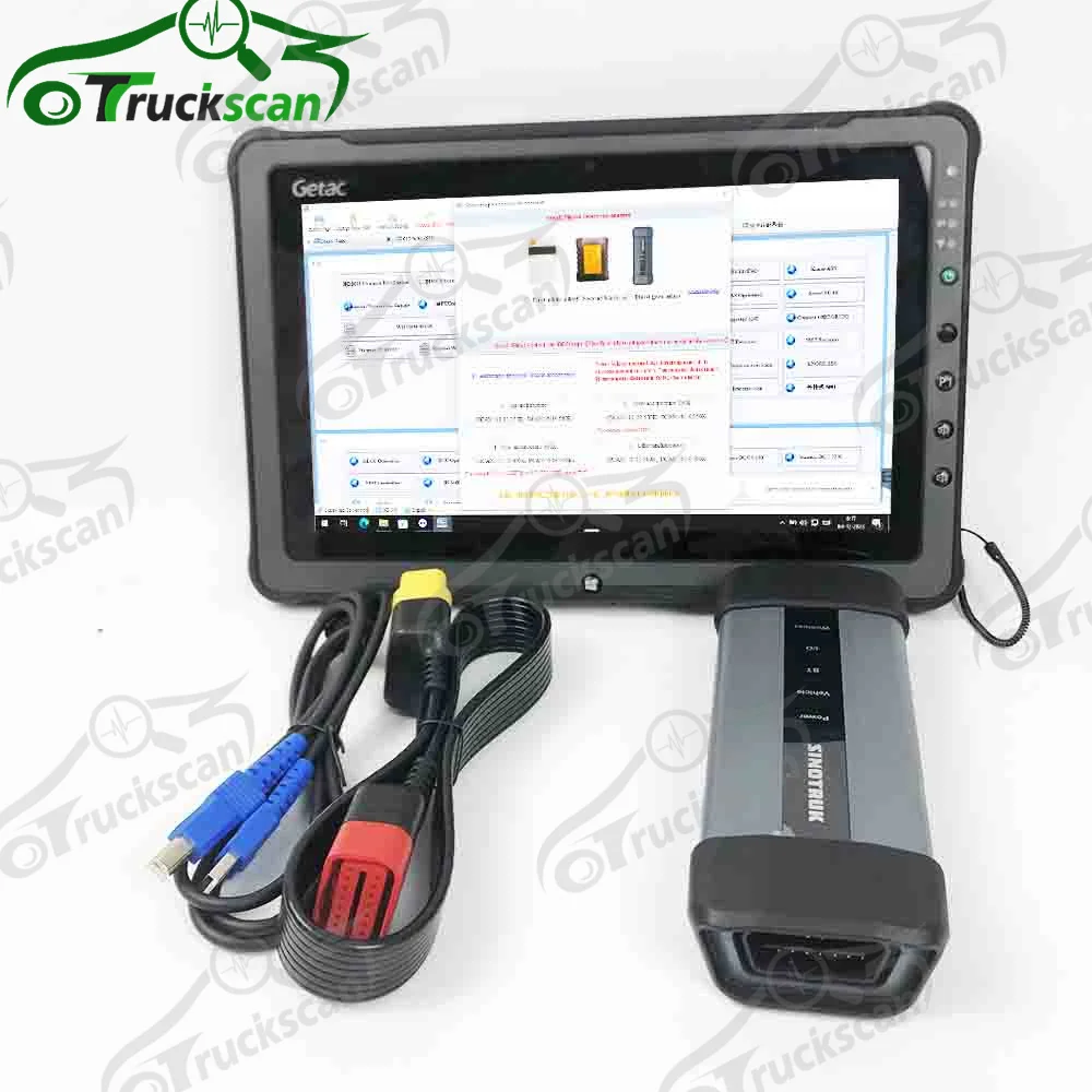 Scanner Sinotruck Diagnostic Interface with F110Tablet SINOTRUK HOWO Cnhtc Diesel Engine Heavy Duty Truck Diagnostic Tool