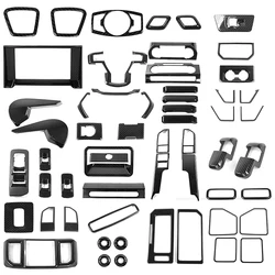 Car Styling For F150 Full Set Interior Carbon Fiber Car Dashboard Outlet Sticker Cover Gear Shift Trim For Ford Raptor F150