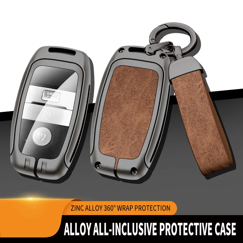 

Car Key Case Bag For BYD Han Tang Song Atto 3 Seal Dolphin Qin Plus Chazor05 F3 F3R Frigate 07 Zinc Alloy Key Cover Auto Parts