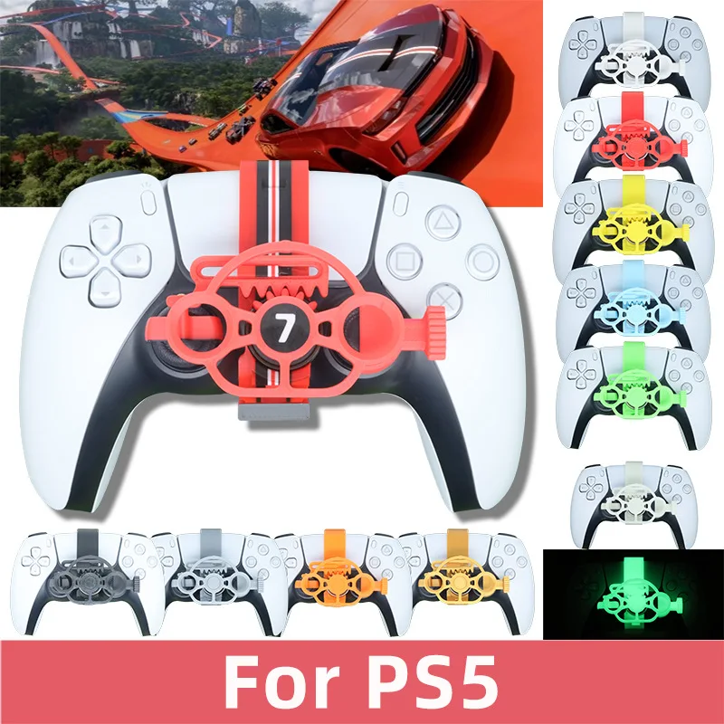 

for PS5 Mini 3D Printing Steering Wheel for PS5 Slim Game Controller Auxiliary Replacement Accessories