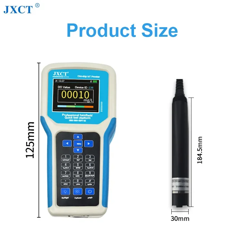 Portable Water Quality Monitoring PH / EC / Turdidity / Dissolved Oxygen Probe Meter Analyzer with Handheld Display Platform