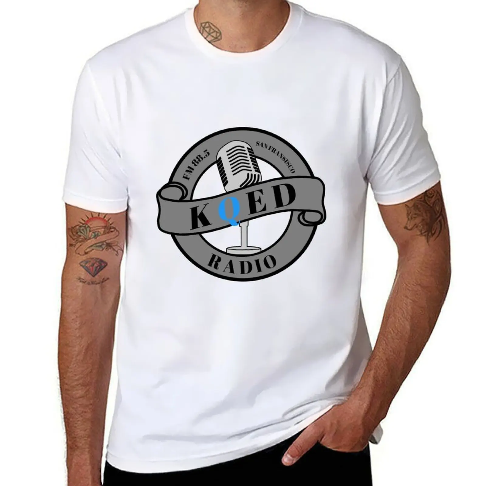 

Kqed radio T-Shirt man t shirts high quality luxury brand cotton t shirt pack T-Shirt