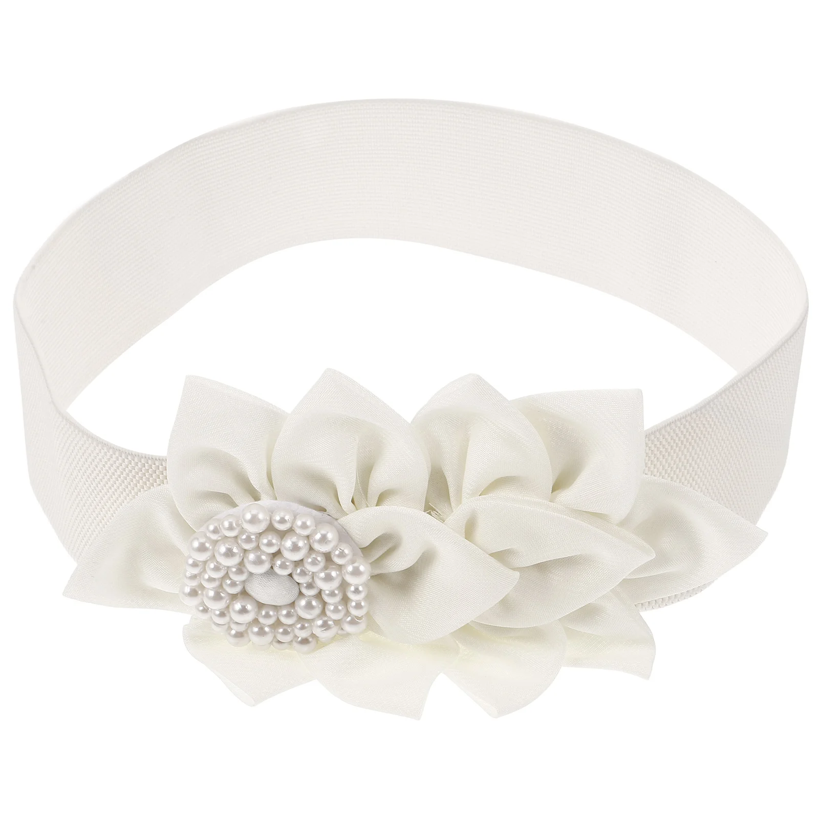 

Flower Decorative Elastic Waist Belt Women Belts for Dress Stretch Clothing Accessory Comfortable Design Adds Color