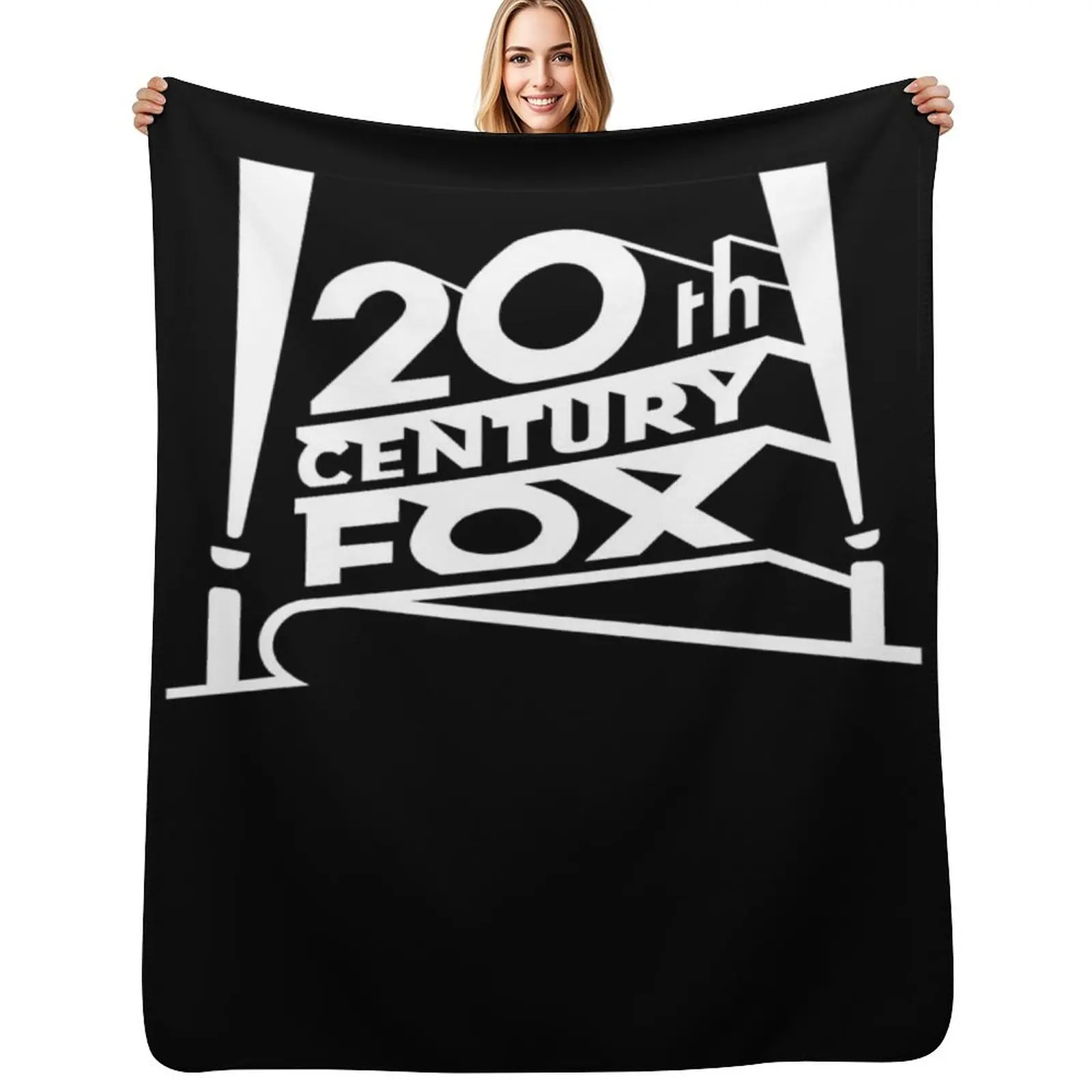 Cobertor de Sofá Aconchegante com Estampa de Imagens de Filmes do Século XX, Ideal para Assistir TV e Descansar
