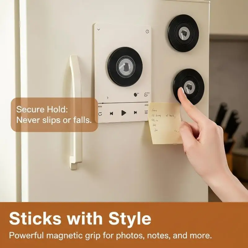 New Vinyl Record NFC Fridge Magnet Rotate Base Built In NFC Chip Music Trigger Magnet Back DIY Decor