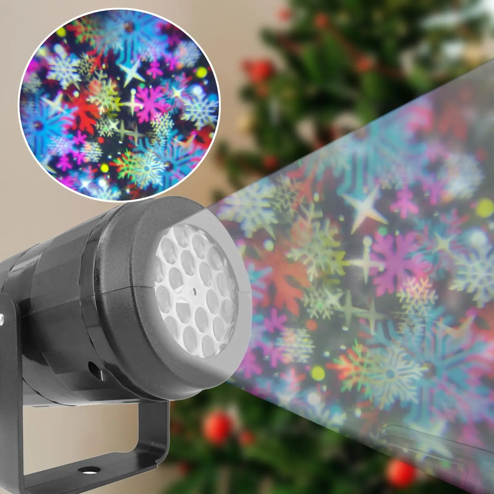 Xmas Snowflake Lights Christmas Decorative Patterns Snowflake Christmas Projector Lights for Party Yard Decor Patio Holiday