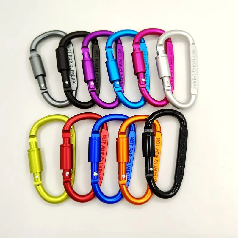4PCS Carabiner Set For Key Camping Survival Outdoor Keychain Clip Alloy Aluminum Tactical Caribiner Hook Karabiners