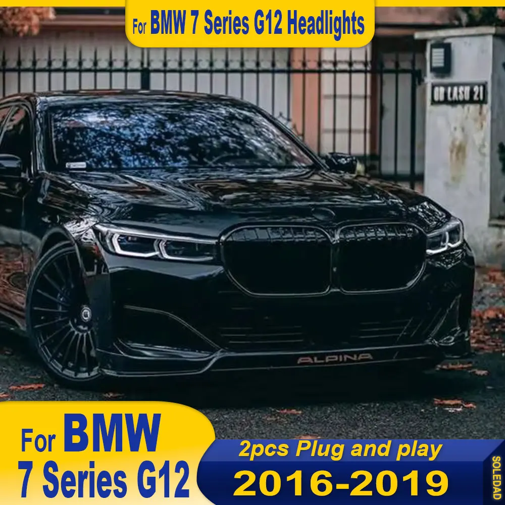

New LED Car Headlights For BMW 7 Series G12 2016 2017 2018 2019 Headlight Signals Auto Accessories Daytime Running Lights