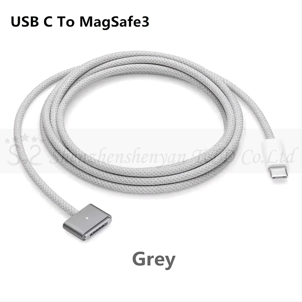 A2442 A2485 A2681 Magnetic USB-C To MagSafe 3 Cable Cord For MacBook Pro Air 14/16 Inch M1 M2 67W 96W 140W Fast Charger Adapter