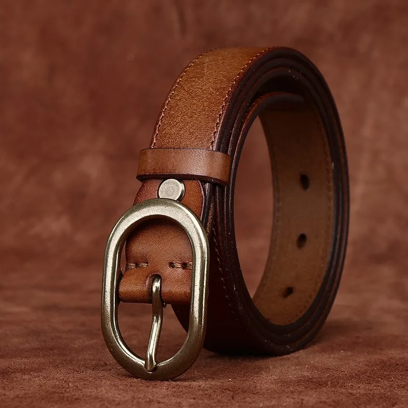 28CM wide fashionable leather belt for women simple and versatile pure