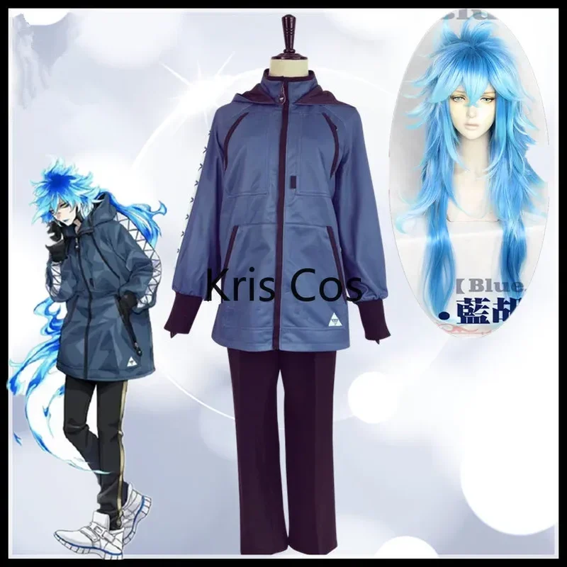 

FC6Game Twisted-Wonderland Hercules Idia Shroud Косплей Костюм Взрослые Женщины Мужчины Наряды Куртка Синие Толстовки Брюки Спортивная Одежда @ FC8!