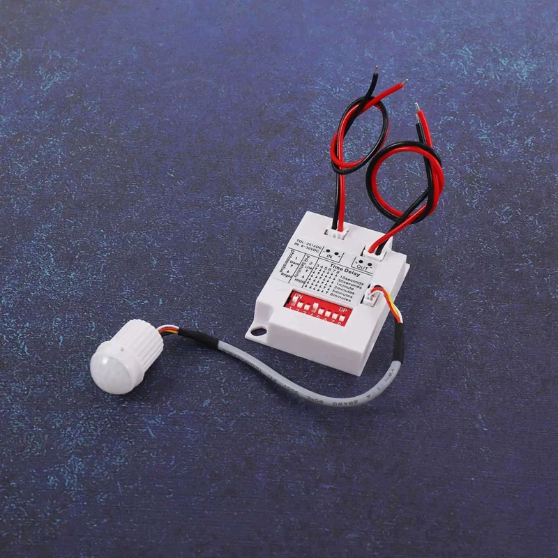 4X 12V 24V PIR Motion Sensor Switch IR Infrared Human Induction Time Delay Relay Switch Corridor LED Light Timer Switch