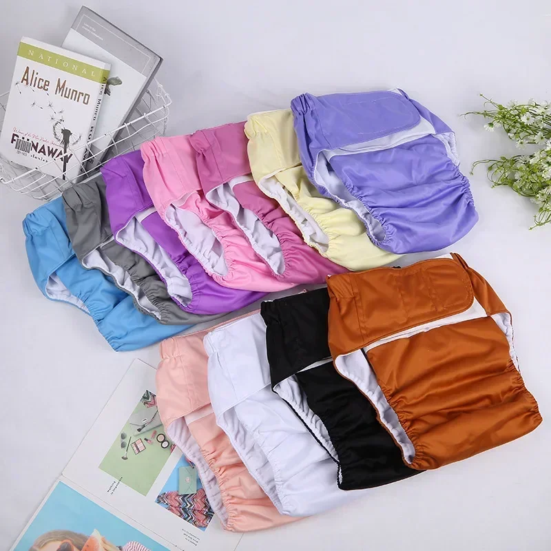 Reusable Adult Diapers Large Size Washable Cloth Diaper for Patients Elderly Men and Women Incontinence Pants