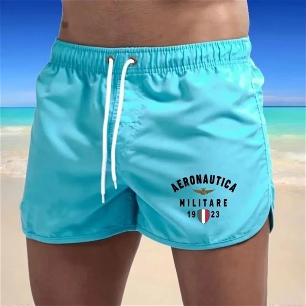 

New beach swim shorts for summer Fashionable best-selling printed shorts Comfortable slim running fitness shorts