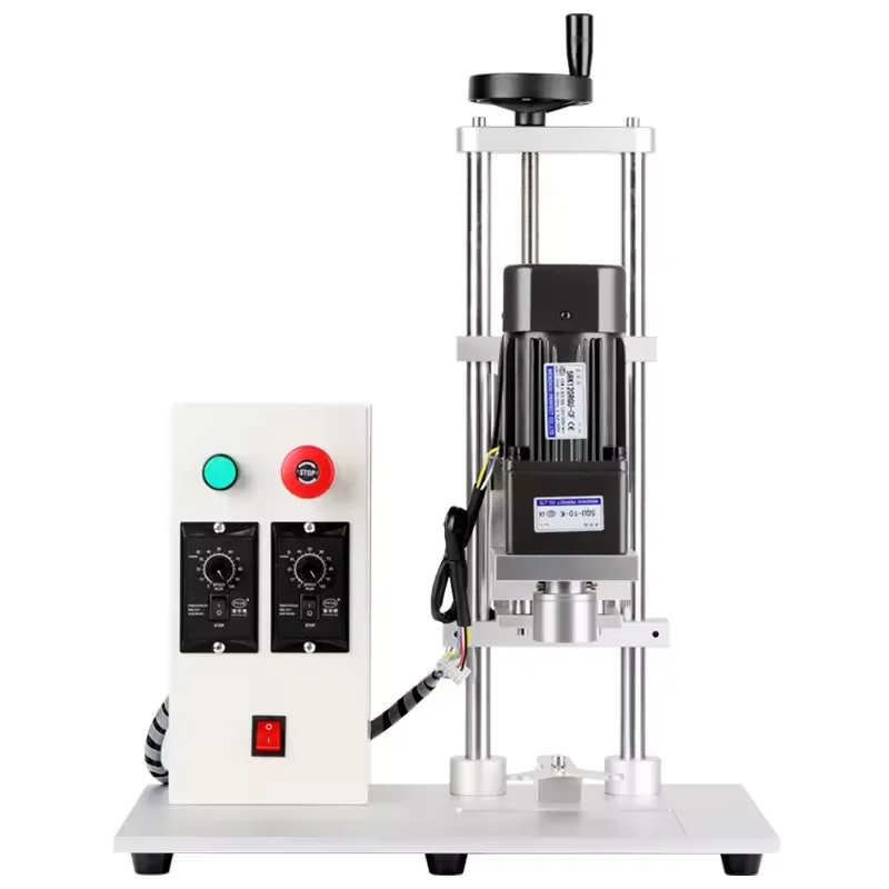 Semi Automatic Single Head Screw Pet Bottle Cap Lock Capping Machine for Plastic Cap