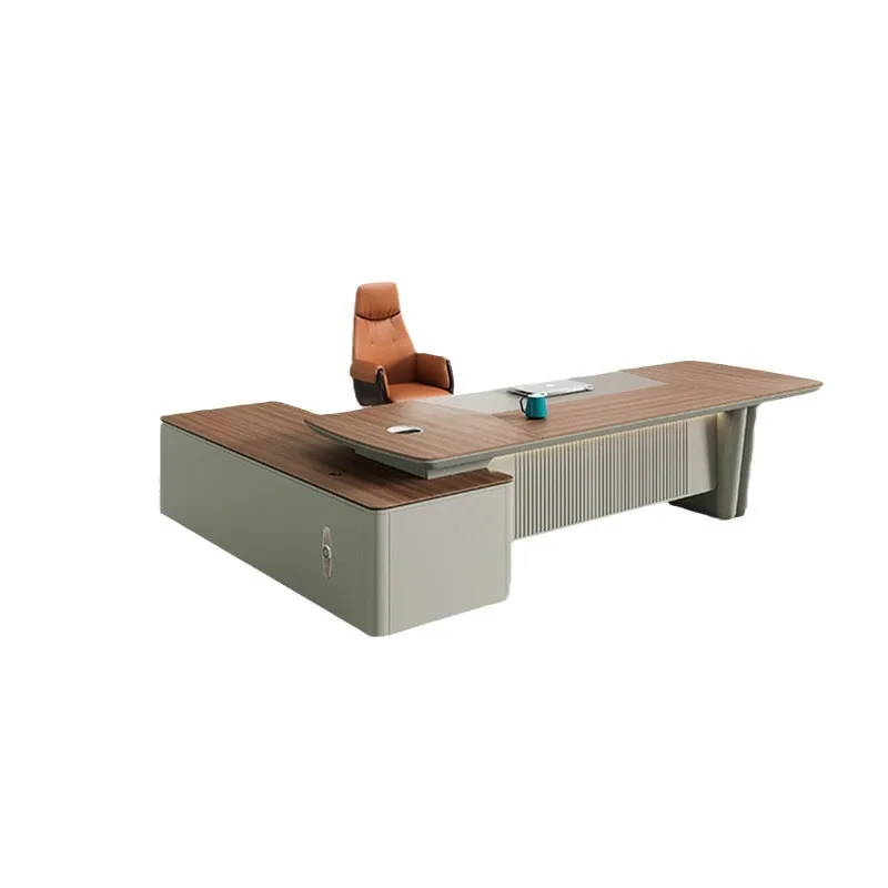 

2025 new model to the store boss simple modern president office furniture Guangdong light luxury manager large class supervisor