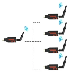 1080p 100M Wireless HDMI Extender Audio Video Transmitter Receiver 1 To 4 Display Adapter for Camera Laptop PC To TV Projector