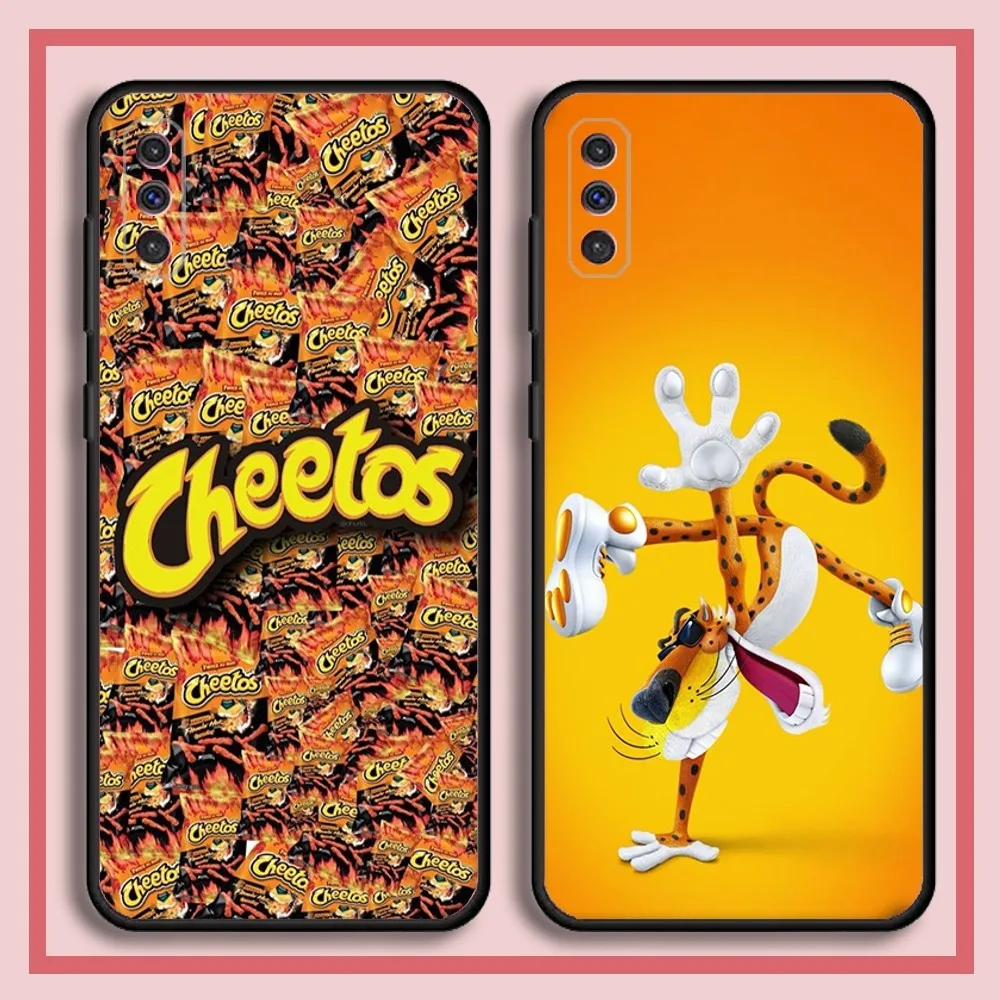 C-CheetosS Snack Food Phone Case For Samsung S23,23,22,30,21,10,9,Note20 Ultra,Lite,Ultra,5G,Plus,FE,Black Soft Case