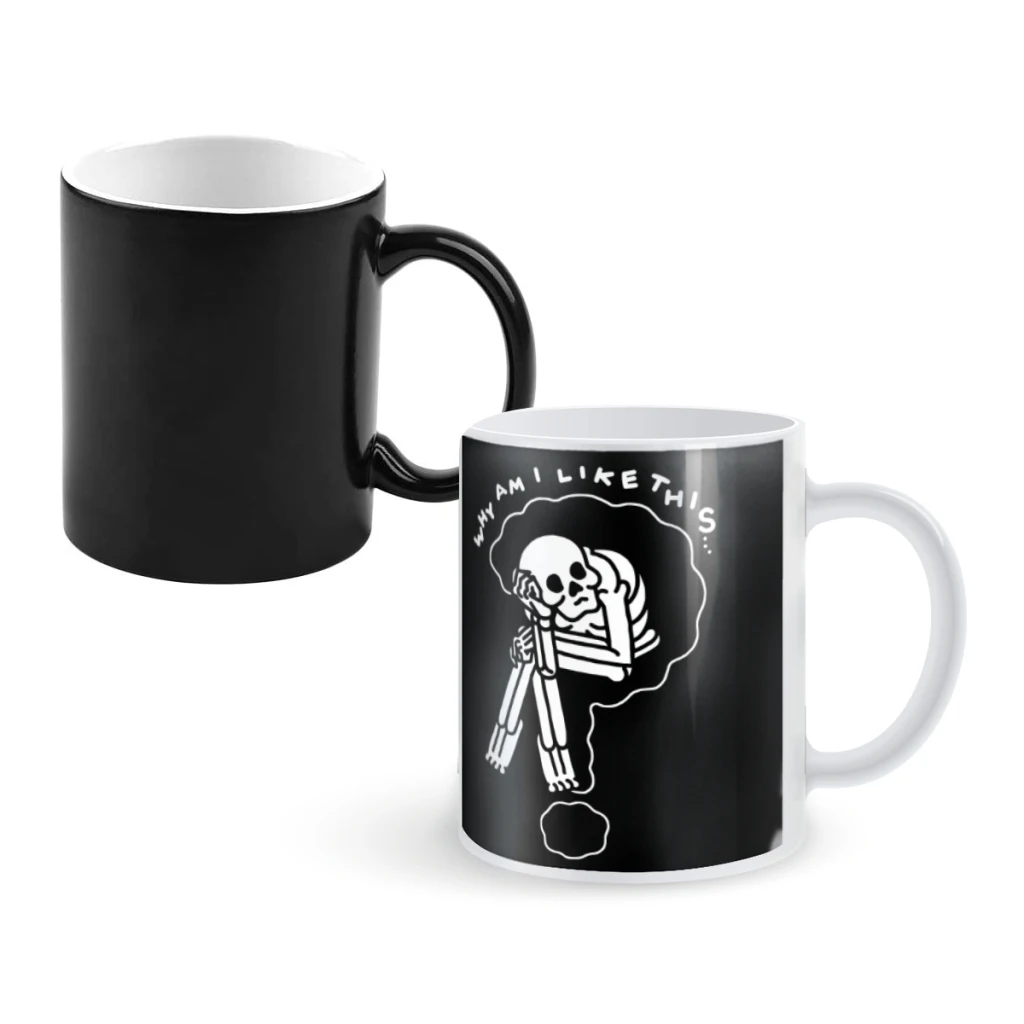 

whyCoffee Mugs And Mug Creative Color Change Tea Cup Ceramic Milk Cups Novelty Gifts