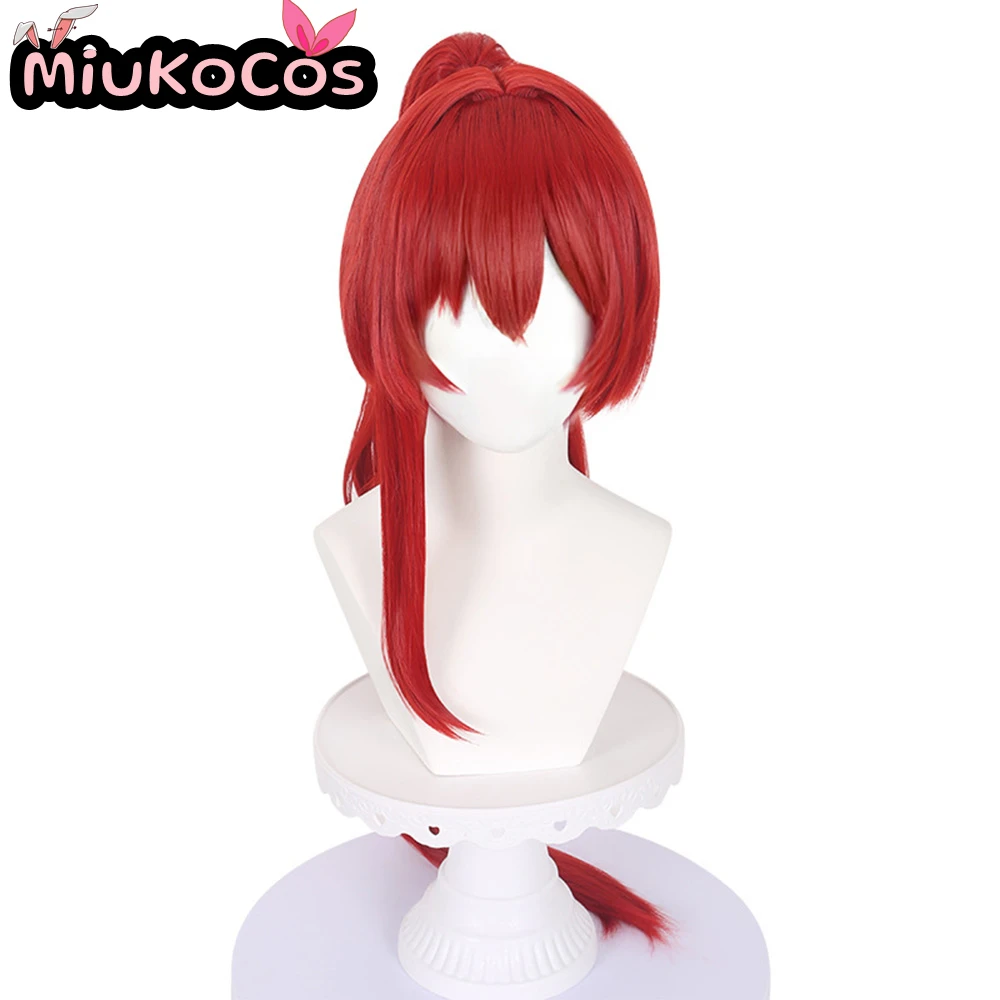 متوفر في المخزون Yinlin ذيل حصان شعر مستعار تأثيري MiukoCosplay لعبة Wuthering موجات تأثيري