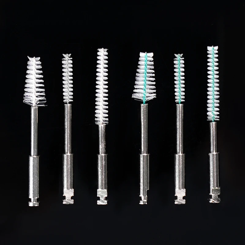 

5 Pcs Dental Root Canal Cleaning Brush Teeth Interdental Clean Brushes Long Short Taper Head RA Shank Dentistry Lab Materials