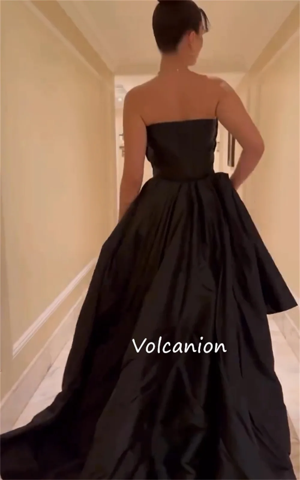 Robes longues personnalisées en Jersey de haute qualité, trompette plissée à paillettes, sans bretelles, sur mesure, pour occasions exquises