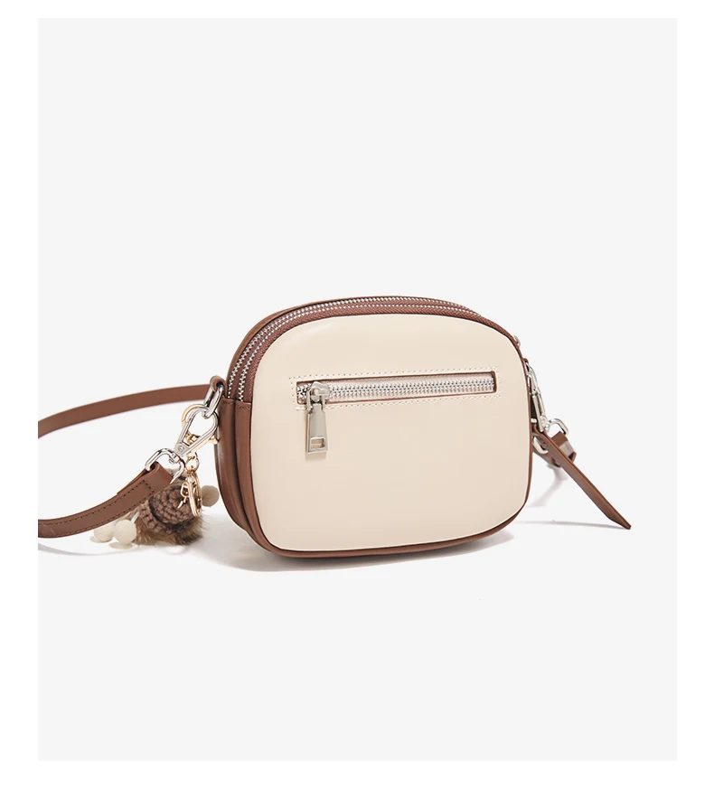 FOXER Damen Umhängetasche aus Spaltleder 2026 Neue Schultertasche Geldbörse Weibliche Mode Handytasche mit Zubehör – Detail 18