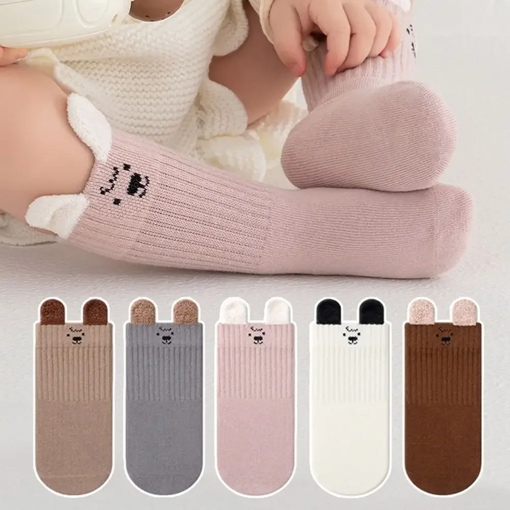 

Cute 1-3Years Cute Kids Socks Soft Cotton Children's Calf Sock Warm Cartoon Pile Socks Autumn Winter Season