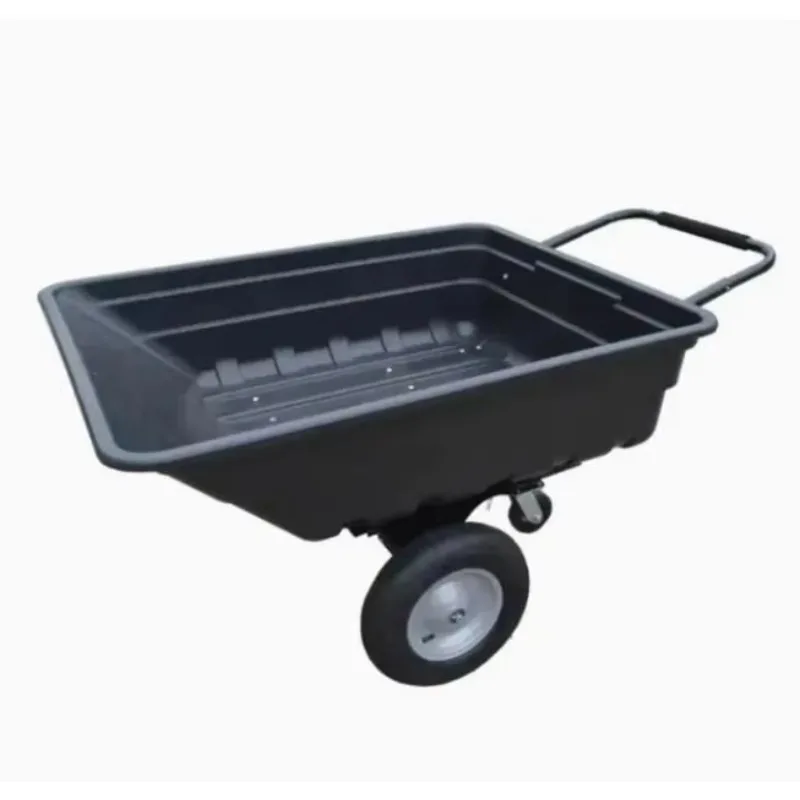 Heavy Duty Utility Trailer Lawn Mower 200kg  ATV Trailer Multi Purpose Pull Behind Garden Dump Trailer Cart