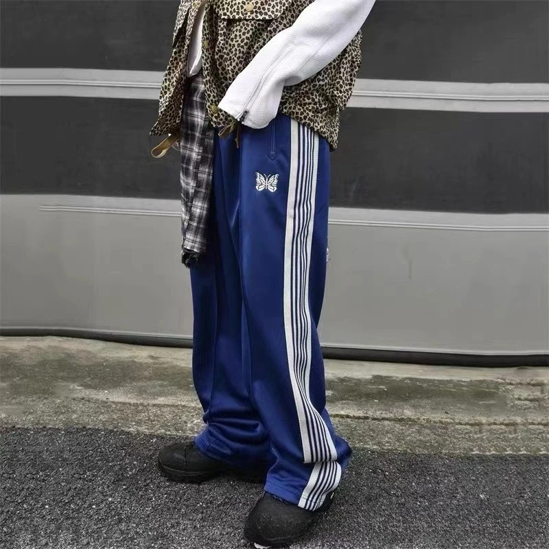 

Needles ssz TRACK ROYAL PANTS Butterfly Pants Japanese Retro Woven Ribbon Sports Casual Loose-fitting Long Pants