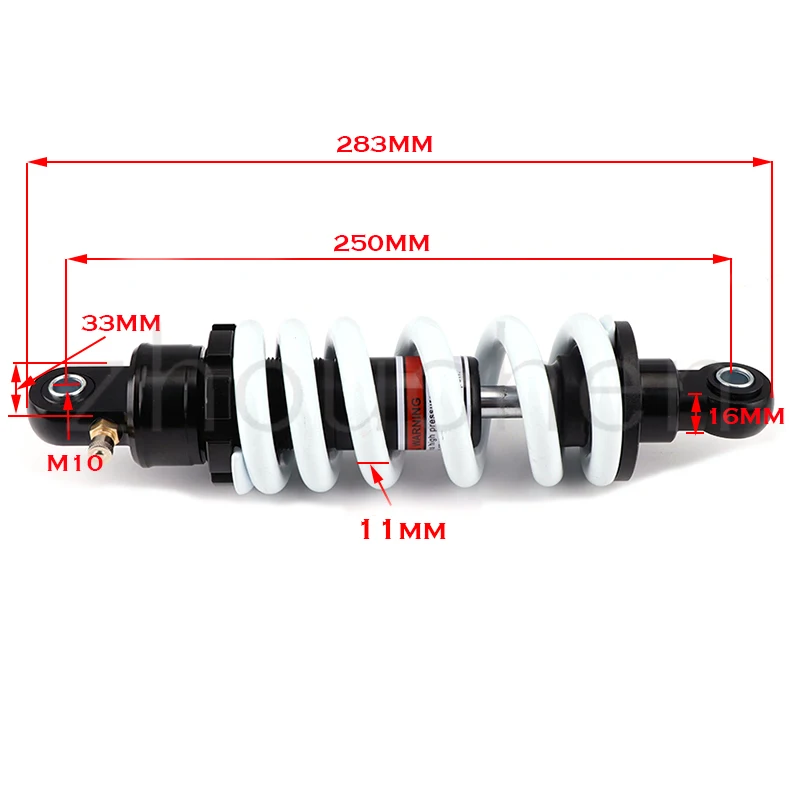 250mm Alloy off-road Motorcycle Rear Shock Absorber Damping Adjustable Dirt Pit Bike After The Shock Replacement Accessories