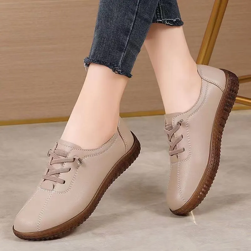 Women\'s Casual Shoes Ladies Luxury Artificial Leather Loafers For Women Trends 2024 Comfortable Moccasins Outdoor Fashion Shoes