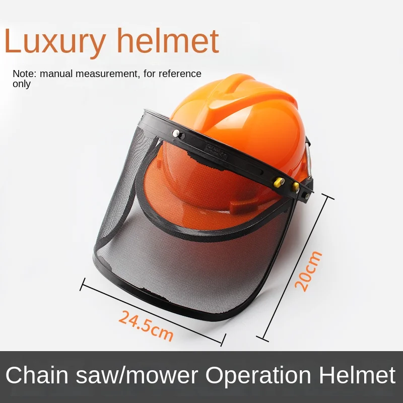 Chain Saw Mower Brush Cutter Weeding Machine Safety Helmet Face Protection with Net Safety Protection Mask Helmet