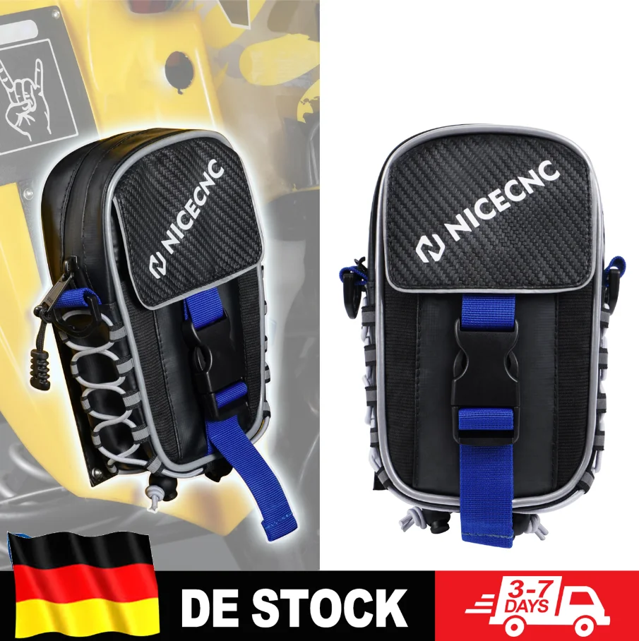 (Stock ue) NICECNC sac de garde-boue pour Yamaha Raptor 700 700R 2016-2023 SE 2014-2020 sac de rangement de carte d'étiquette d'avertissement étanche ATV