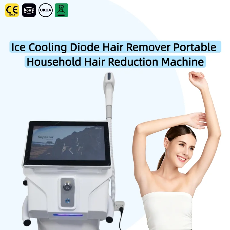 Gentle Skin Diode Hair Remover Portable Household Beauty Equipment Ice Cold Compress Design Long Term Hair Removal Reduction For