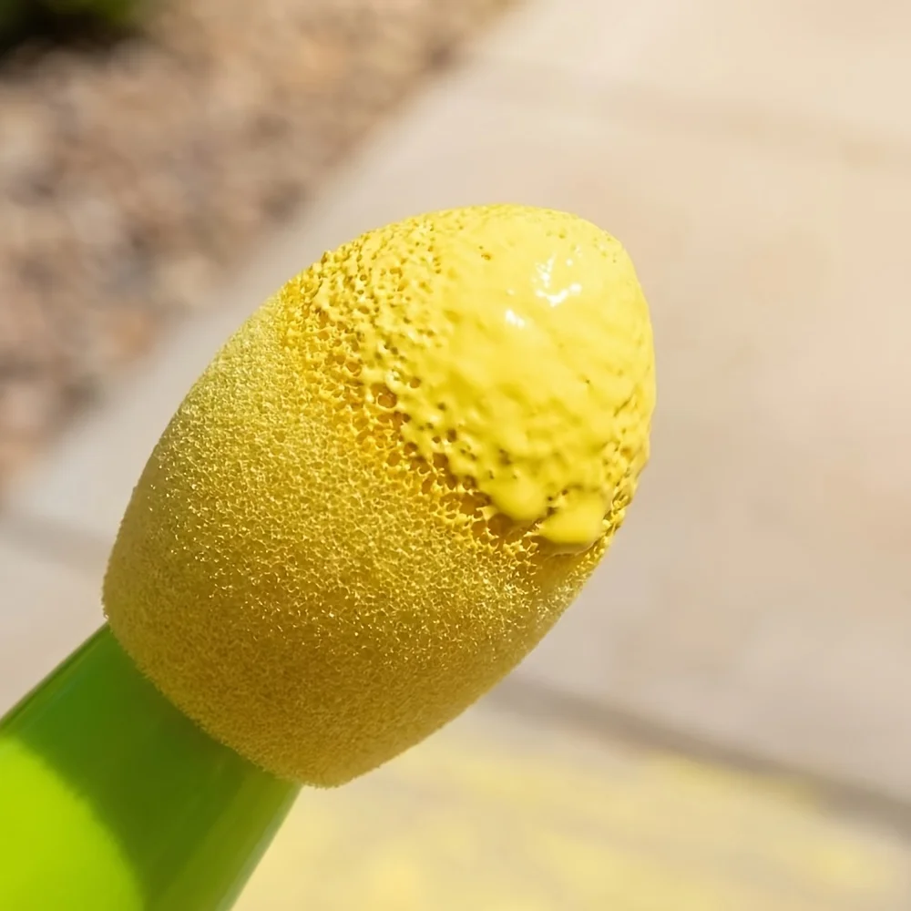 3pcs indoor and outdoor sponge powder brushes, outdoor scenes such as sidewalk painting, lane graffiti wall painting, etc