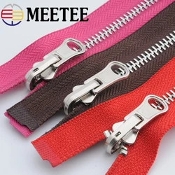 Meetee 5# Metal Zipper Open-end Double-sided Slider Pull Zippers Tailor DIY Coat  Jacket Clothing Sewing Craft Supply