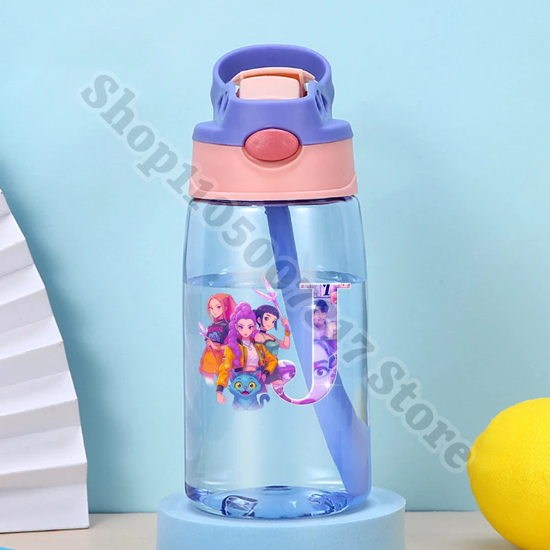 ขวดน้ำเด็ก KPop Demon Hunters ลายการ์ตูนอนิเมะน่ารัก พกพาสะดวก สำหรับเด็กผู้หญิง ใส่เครื่องดื่มเย็น น้ำผลไม้