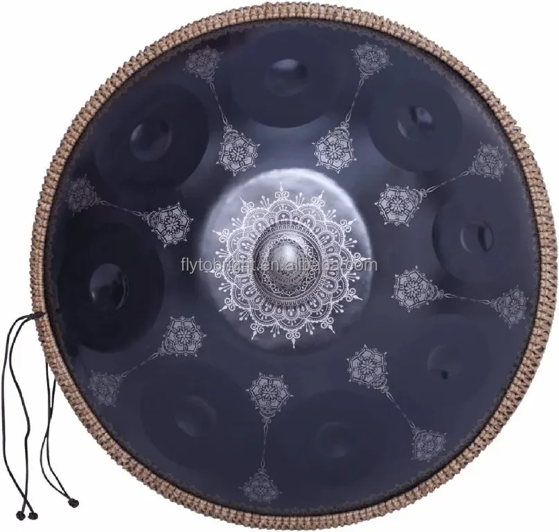 New Design Steel Handpan 22 Inch Mandala Drum 9 10 12 Notes Music Instrument With Handpan Bag And Stand