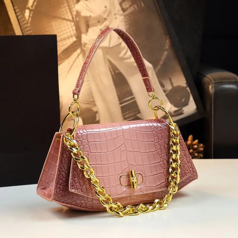 

Designer Brand's New Stone Print Design Underarm Leather Shoulder Crossbody Bags for Women Сумка Женская