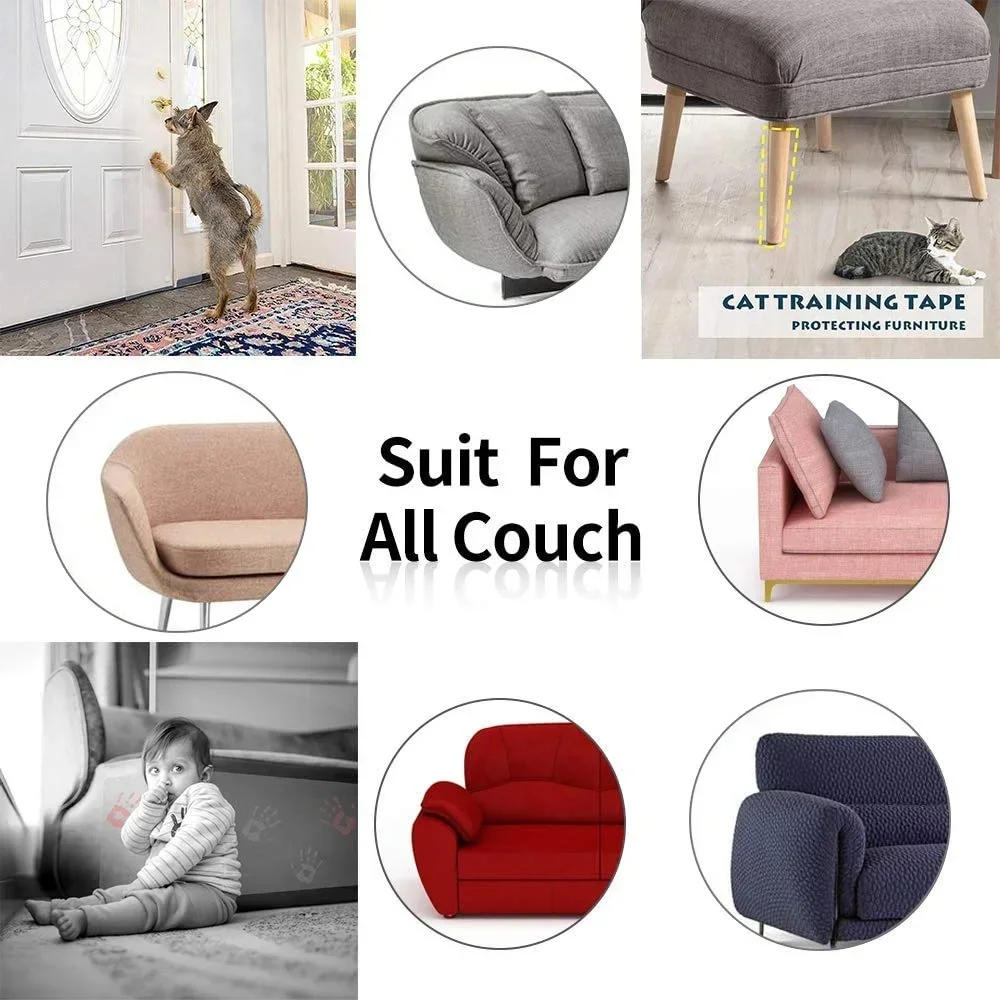 Katzenkratz-Schutzpolster für Sofas, Anti-Kratz-Couch-Schutzpolster, selbstklebende Haustier-Möbelschutzhüllen – Detail 6