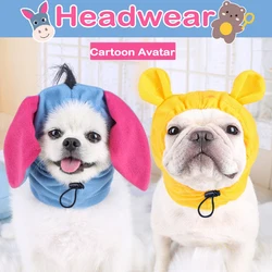 Winter Warm Dog Hats Windproof French Bulldog Hat for Dogs Chihuahua Hat Fluffy Ball Puppy Cosplay Accessories Pet Hat