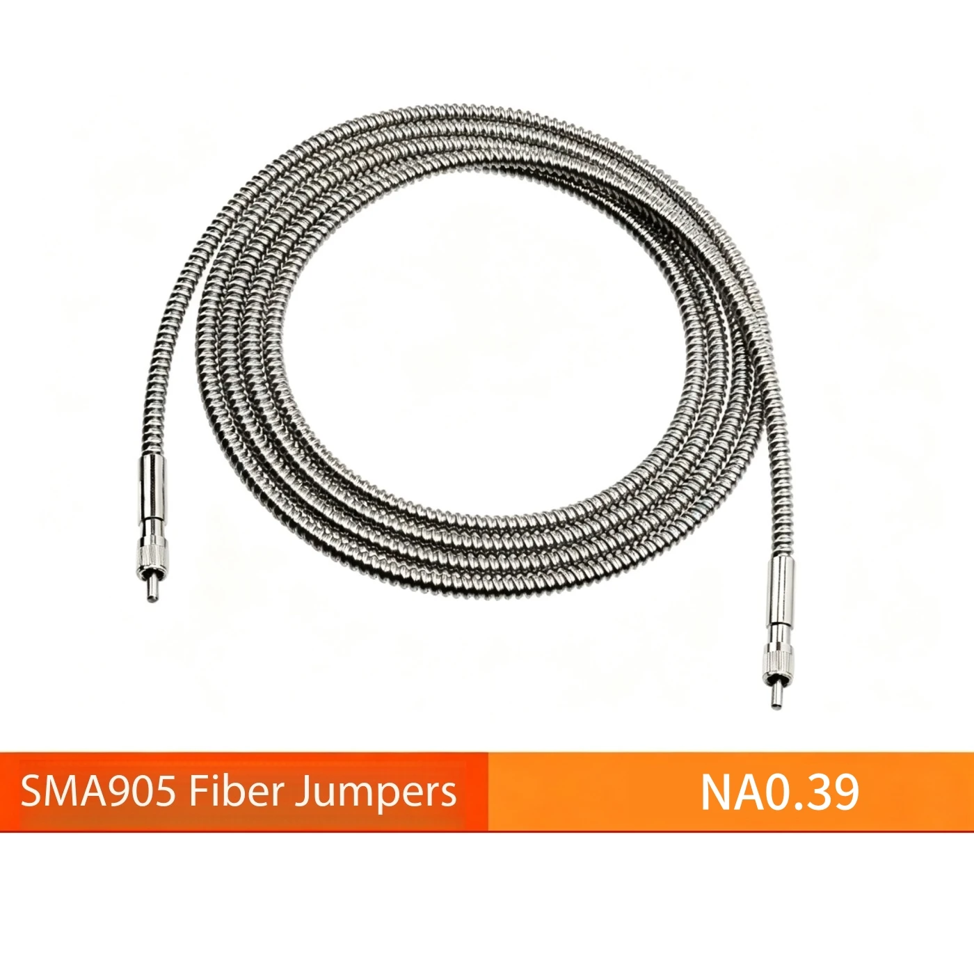 SMA905 fiber optic jumper NA0.39 VIS-IR 200um-1500um 600um400um stainless quartz optical fibre visible light infrared spectromer