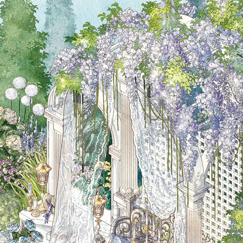 

Kawaii 3D Miniature Scene Stickers Vine Garden&Orchid Creek Fun Landscape Stickers DIY Handmade Stacking Album Decoration