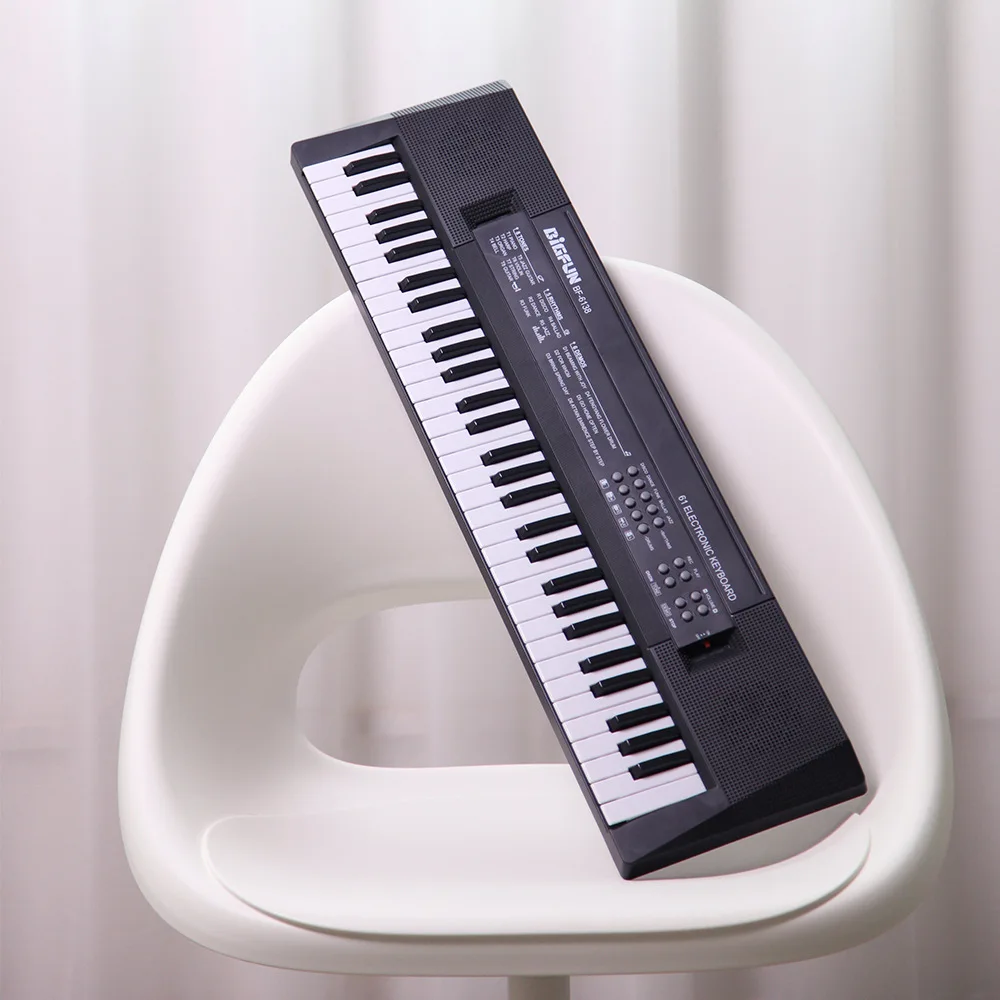 61 Keys Electronic Keyboard Piano Portable Digital Music Key Board with Microphone Children Gift Musical Enlightenment