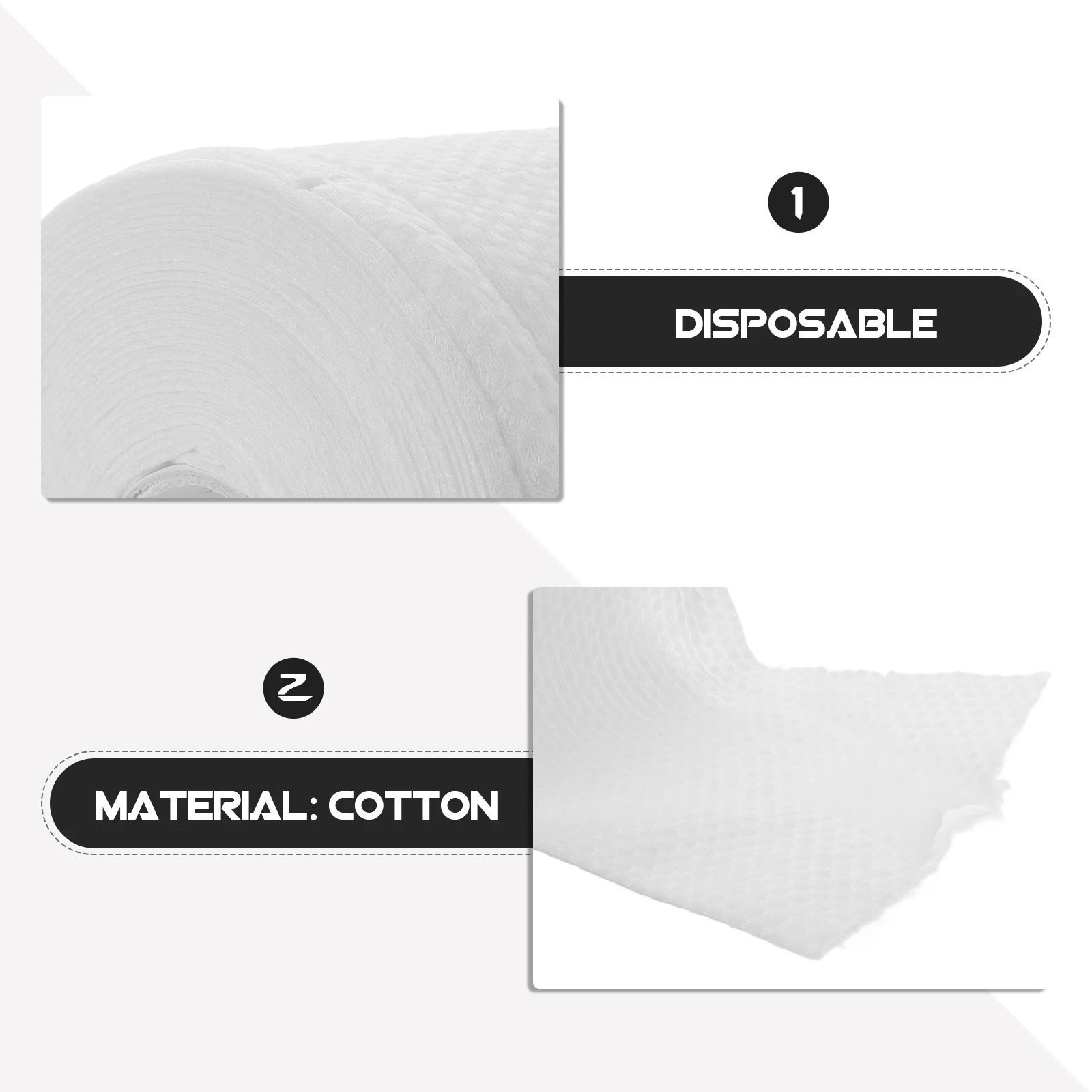 1 Roll Disposable Facial Towels Cotton Makeup Remover Pads Eco Friendly Skin Safe For Face Washing Beauty Salon Travel Wipes